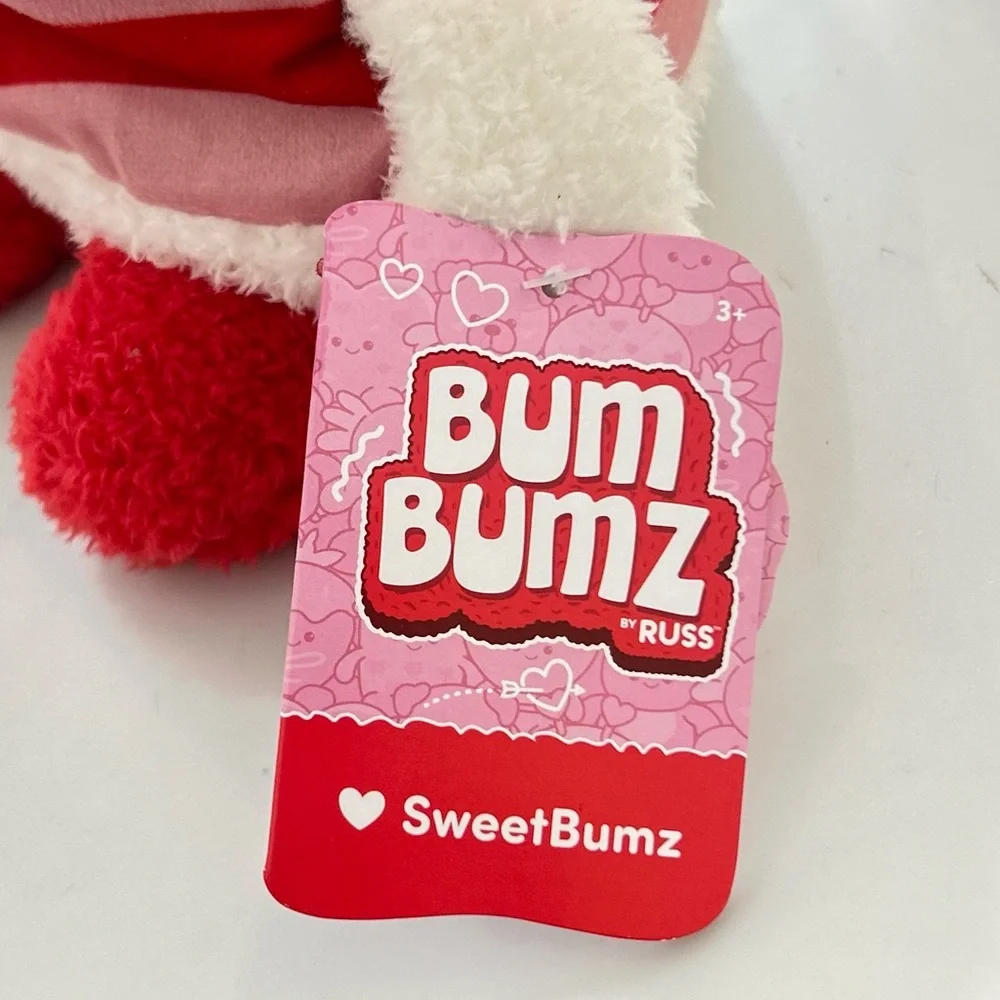 SweetBumz Conway the Cake Plushie Bum Bumz by Russ Pink Red Kawaii NEW